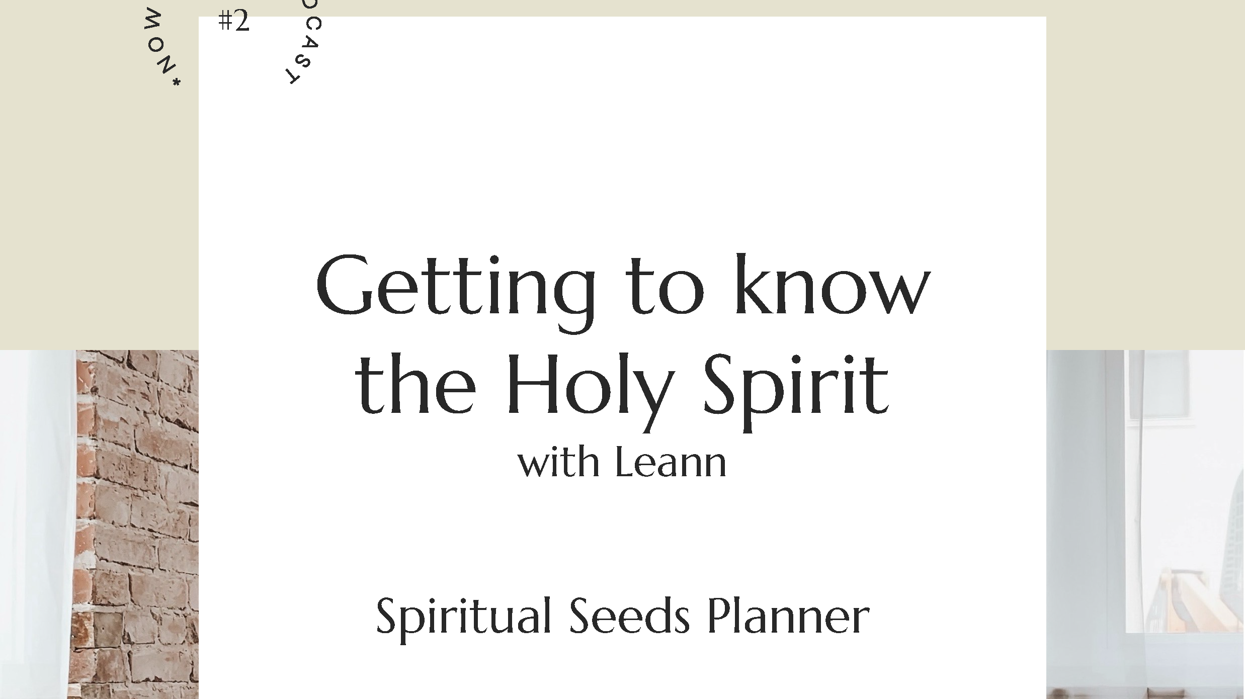 Getting to Know the Holy Spirit